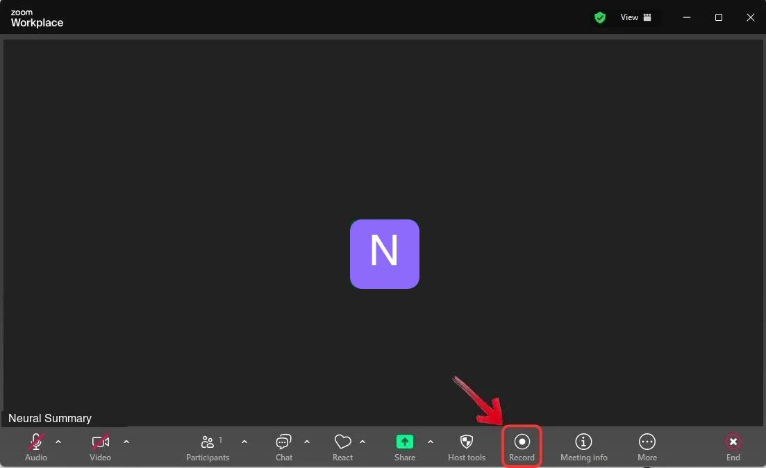 Zoom: the Record button in the meeting toolbar, with the Record on this Computer and Record to the Cloud choice